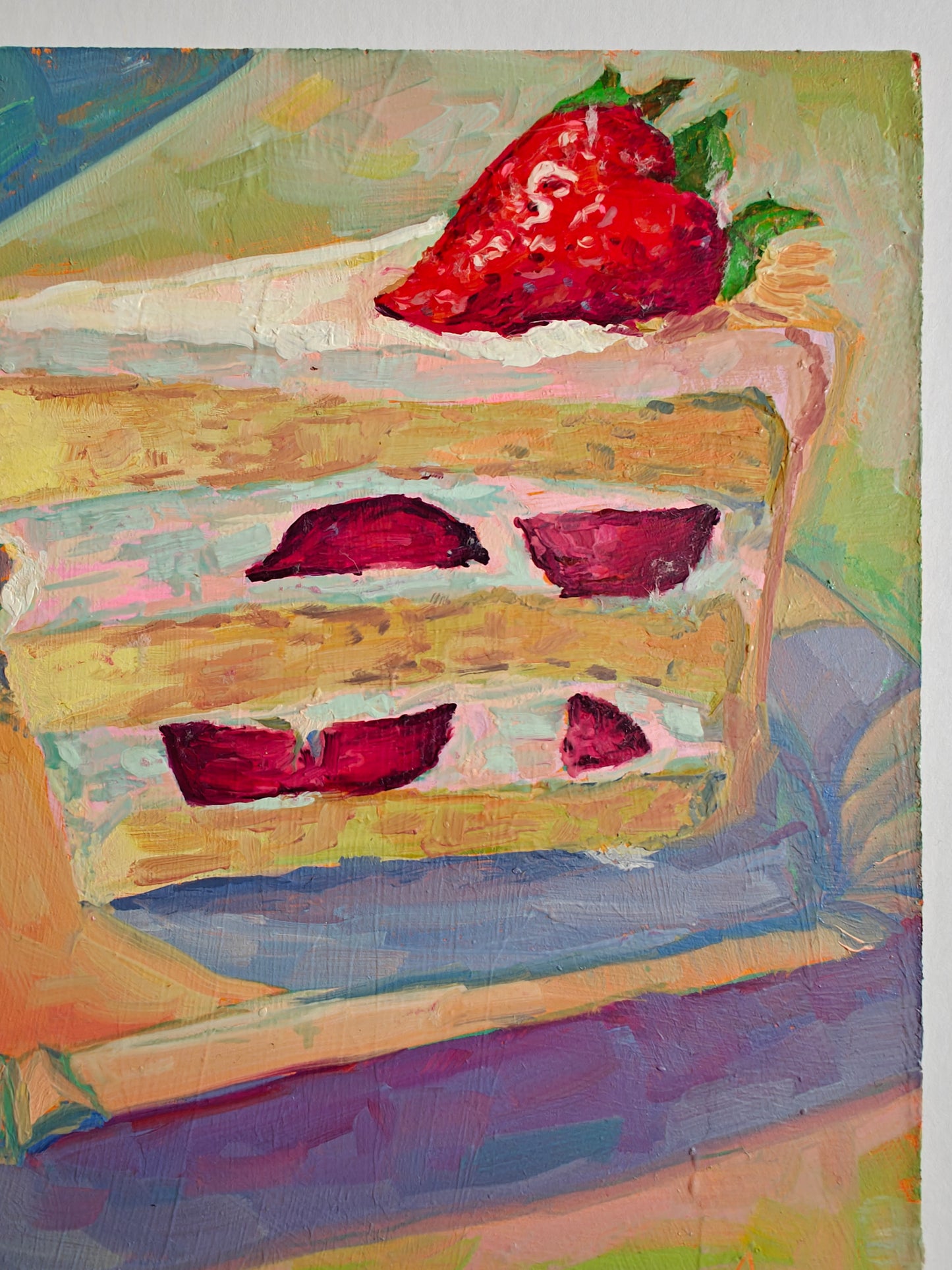 “Strawberry Cake” 8x8"