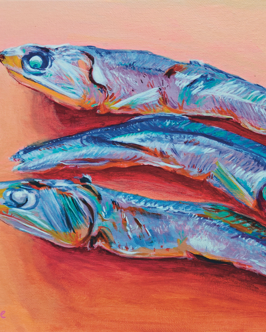 "Dried Anchovies (멸치)" Print